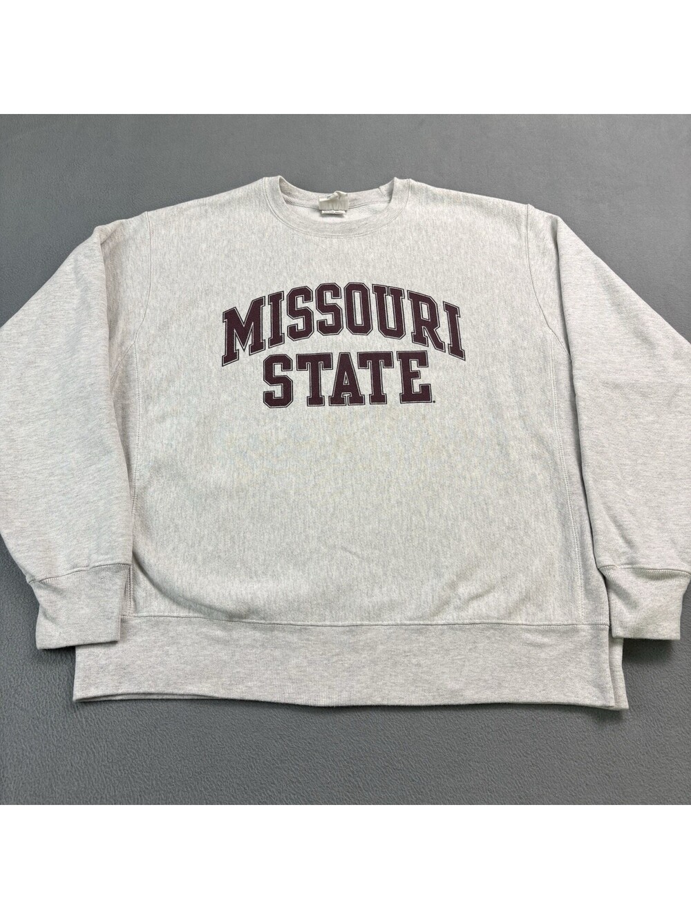 Champion Reverse Weave Missouri State University Crewneck Sweatshirt Large Gray